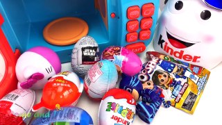 Learn Colors Squishy Balls Fun For Kids Kinder Surprise Microwave Toy Appliance Playset Compilation