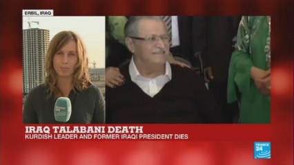 Former Iraqi president Talibani dies