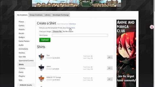 How To Make A Shirt On Roblox 2017 - how to make a roblox t shirt free video dailymotion