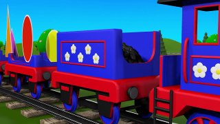 Shapes for kids kindergarten children grade 1. Learn about 2D Shapes with Choo-Choo Train - part 1