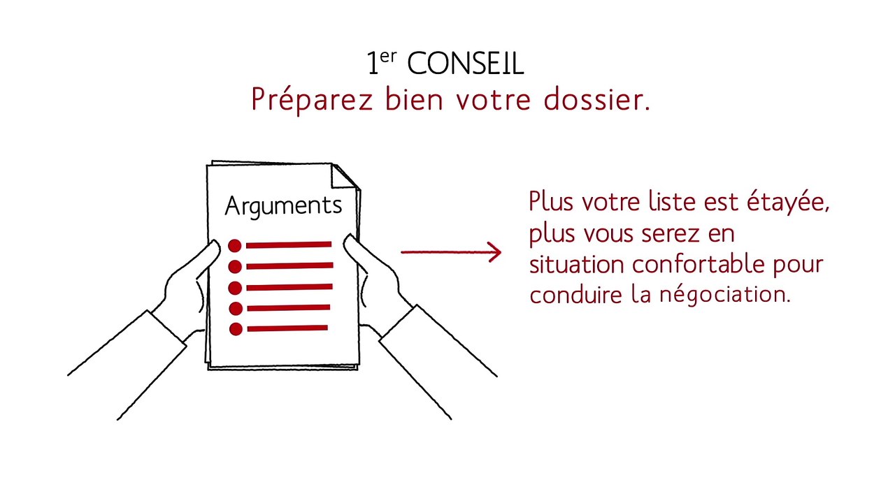 Préparez la phase de négociation
