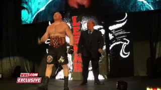 Universal Champion Brock Lesnar battles Sheamus at a WWE Live Event