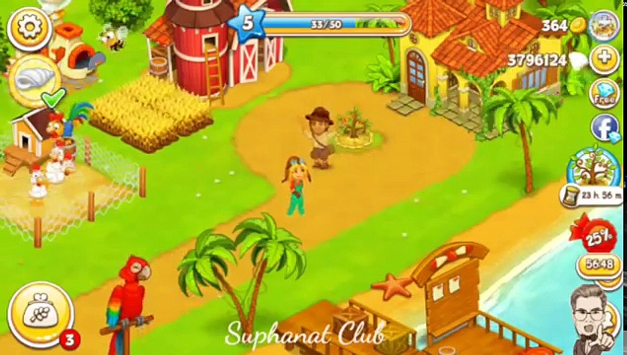 โกงเกม Farm Paradise:Hayle landBay Mod.Apk/อัพเดตล่าสุด2017