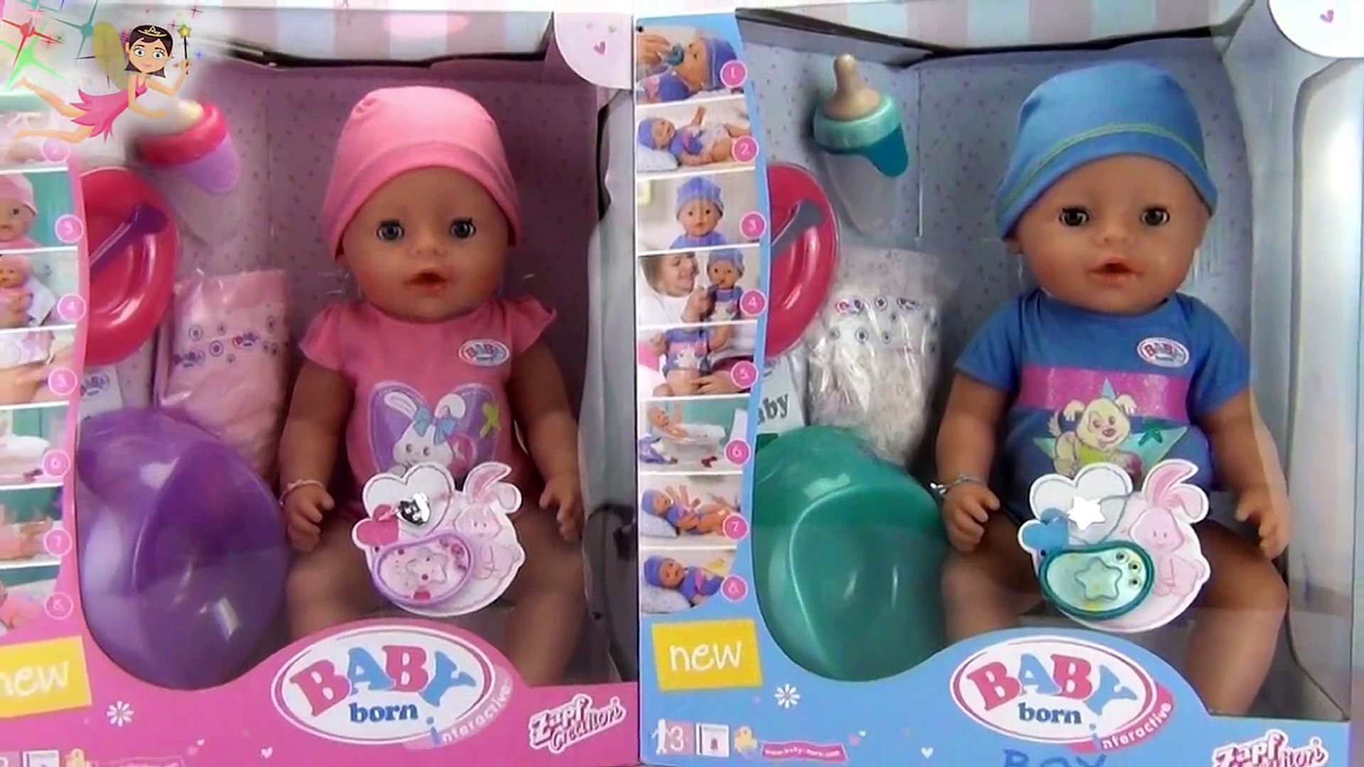 Muñecos Baby Born Interivos, de Bandai Niño y Niña. Juguetes Baby Born | Bebe come papilla – Видео Dailymotion