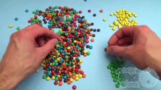 New Learn Colours with Surprise Eggs and a M & M Rainbow! Part 13