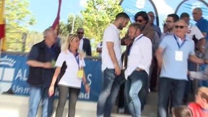 Malena Costa y Mario Suárez, velada romántica