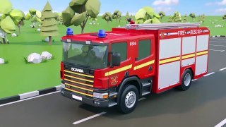 Cars Parking for Toddlers | Police Car & Fire Truck | Learn Colors | Kids Learning Video
