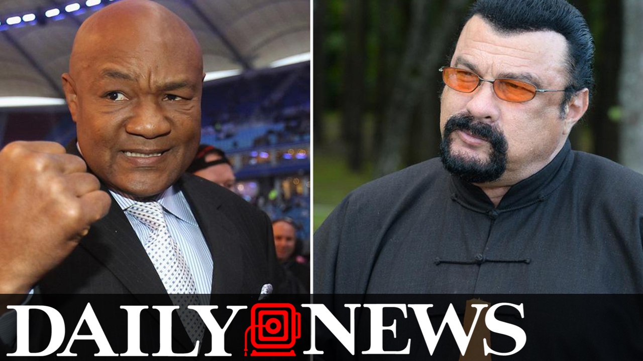 George Foreman dares Steven Seagal to face him in fight in Vegas
