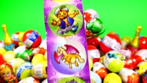 8 Surprise Toy Eggs - Kinder Surprise Nickelodeon Spongebob Spiderman Egg Choco Treasure Mario Kart!