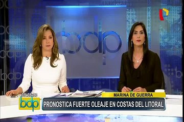 Marina de Guerra pronostica oleaje anómalo en litoral en los próximos días