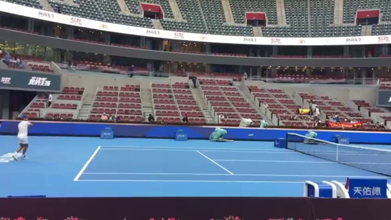 Rafael Nadal Practice in Beijing, 29 Sept 2017