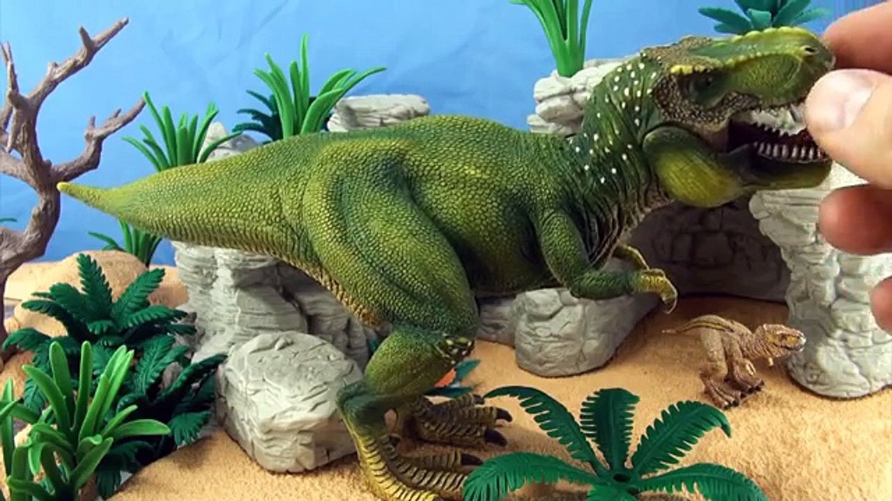 14 Schleich Dinosaurs Mother and Baby Dinosaur Collection - Tyrannosaurus Spinosaurus