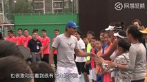 Rafael Nadal at Award Ceremony of winners of Rafa Nadal Tour in China. 1 Oct 2017