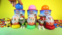 Learn Colors for Kids and Open Paw Patrol Surprise Eggs inside Paw Patrol Cups