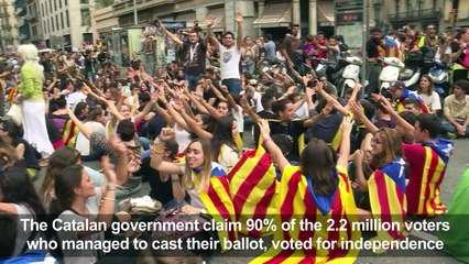 Tens of thousands protest police violence in Barcelona