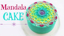 Rainbow Mandala Buttercream Cake Decorating Tutorial - CAKE STYLE