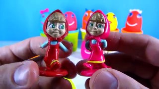 Masha i Medved Play Doh Surprise Eggs toys Unboxing Маша и Медведь киндер сюрприз