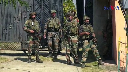 بھارتی کشمیر: سیکیورٹی فورسز اور عسکریت پسندوں کے درمیان مقابلہ