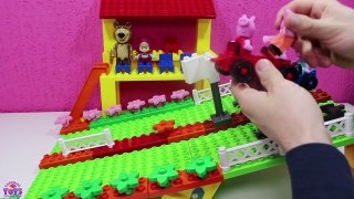 Peppa Pig And George Racetrack With Stands ◕ ‿ ◕ Peppa Pig Toys For Kids