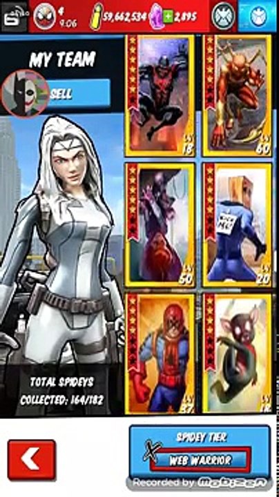 Spider Man Unlimited 2.0.0k ver. VIP portal pullin & fusion of spideys for rank up