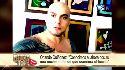 Orlando Quiñónez acudió a la fiscalía a rendir su versión en el caso del “Compadre 7 vidas”