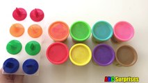Learn Colors for Children and Toddlers Rainbow Play doh Popsicle Treats DIY Ice Cream ABC Surprises