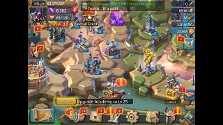 Lords Mobile: Faster F2P Research Speed (how to research spec your account)