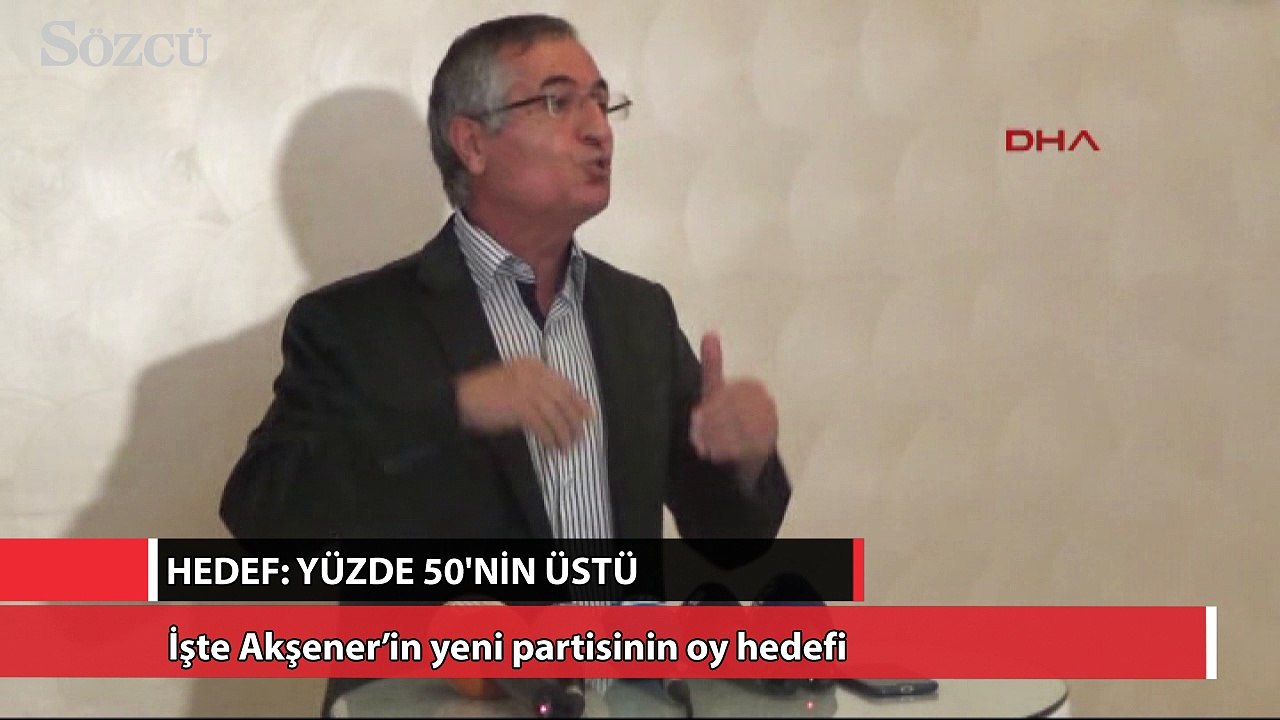 Akşener’in yeni partisinin oy hedefi