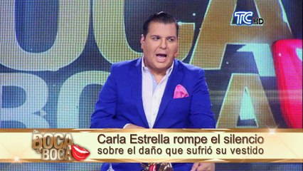 Part 3 - En vivo Carla Estrella rompe el silencio sobre el daño que sufrió su vestido