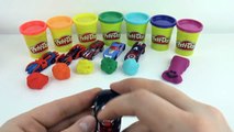 Play Doh Glitter Cars Hot Wheels Rainbow Learn Colors M&Ms Kinder Joy Surprise Eggs For Children