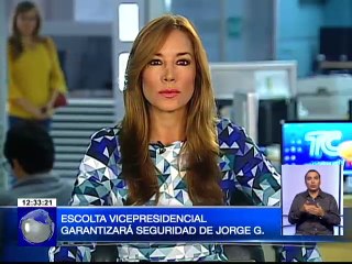 Escolta Vicepresidencial garantizará seguridad de Jorge G.