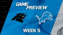 Panthers vs. Lions Week 5 game preview