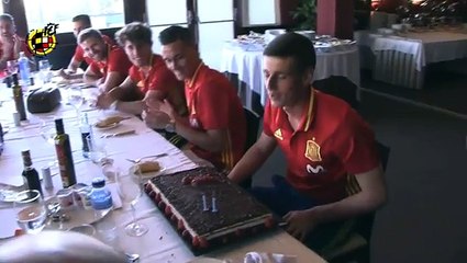 Cumpleaños de Kepa y los tres debutantes