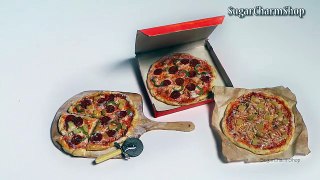 Realistic Miniature Pizza + Pizza Cutter - Polymer Clay Tutorial