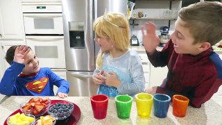 Princess Ava How To Make Easy DIY Fruity Jello Cups | Fun Edible Rainbow Gummy | Kids Cooking Crafts