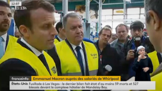 [Zap Actu] Emmanuel Macron de retour à Amiens auprès des salariés de Whirlpool (04/10/17)