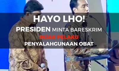 Jokowi Minta Polisi Injak Pelaku Penyalahgunaan Obat