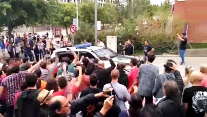 Accident entre 2 voitures de police