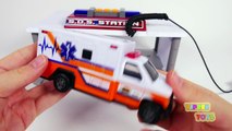 Fire Truck Ambulance Police Car Toy Playset SOS Emergency Station for Kids and Children-YsBrXY5w0xA