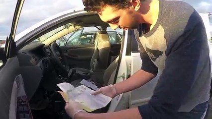 I FOUND $168 INSIDE A PRIUS AT A JUNK YARD: $100 CASH + DRUGS + COINS + A GO PRO