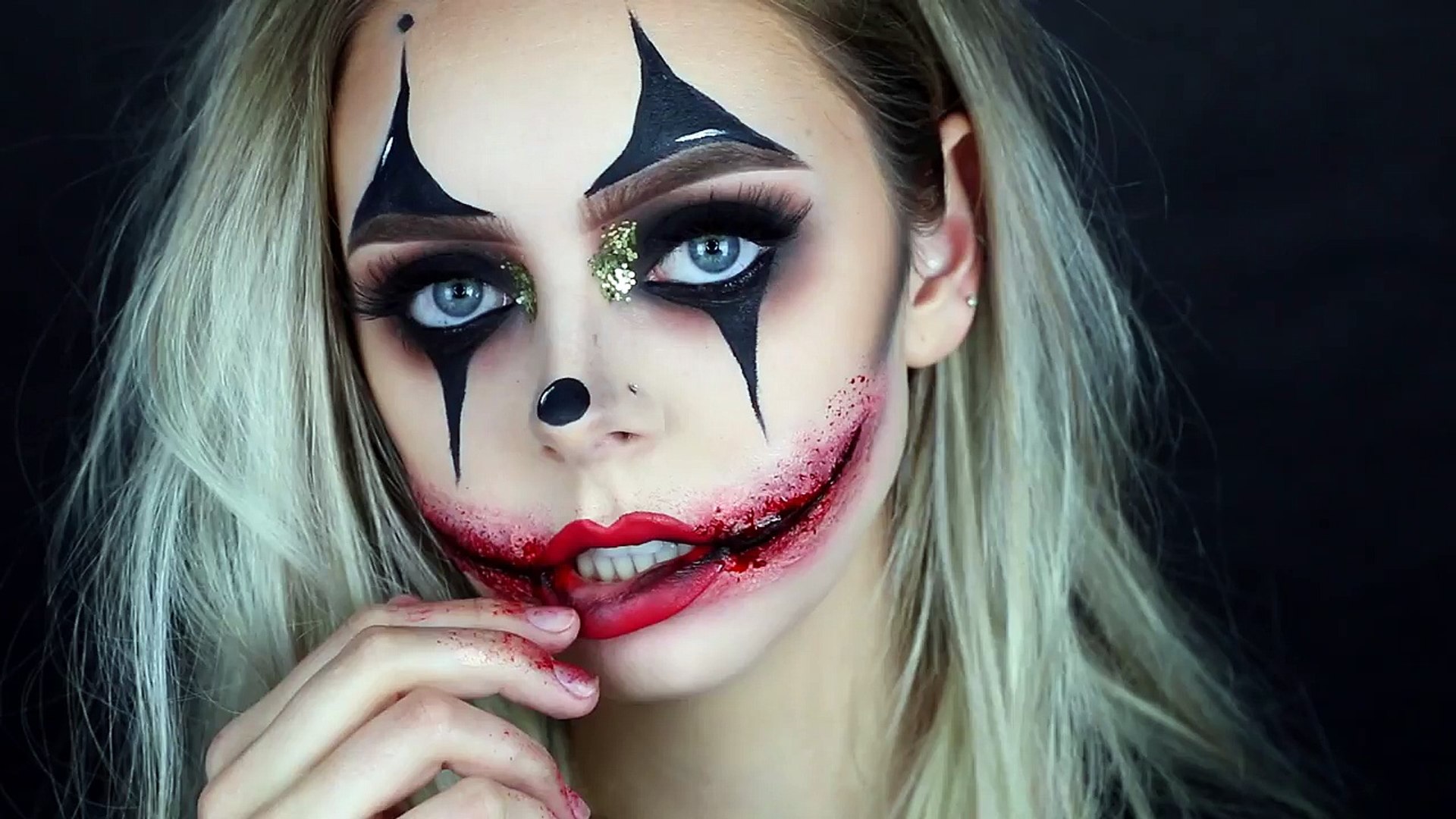 Creepy Glamorous Clown Halloween Makeup - video Dailymotion