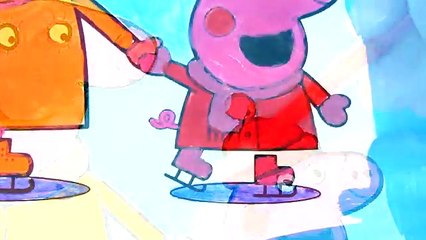 Coloring for Children to Learn Colors with Mummy Pig and Peppa Pig - Coloring Pages Videos For Kids