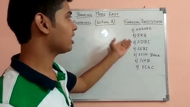 Financial Institution In India | Banking Awareness | Lecture 2 | Bank Po