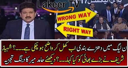 Hamid Mir telling about Groups in PML-N Party