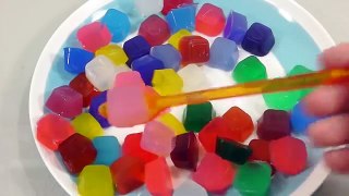 DIY How to Make Colors Block ABC Alphabet Jelly Gummy Pudding Learn Colors Slime Clay