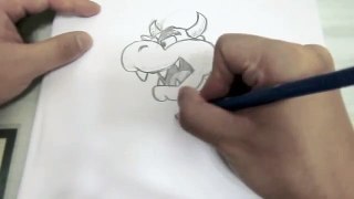 how to draw Bowser King Kooba 2