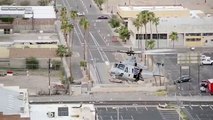 Marines AH-1 SuperCobra & UH-1Y Huey Helicopters Land In Downtown Phoenix