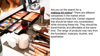 Complete Range Of Travel Friendly Makeup Kit Online