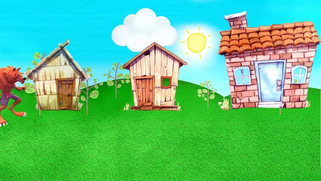 peppa pig George Pig e Papai Pig em Os três porquinhos casa palha madeira e tijolos totoykids