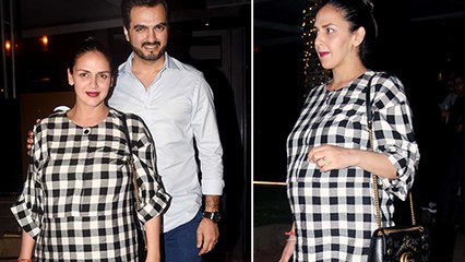 Pregnant Esha Deol With Her Husband Go On A Dinner Date